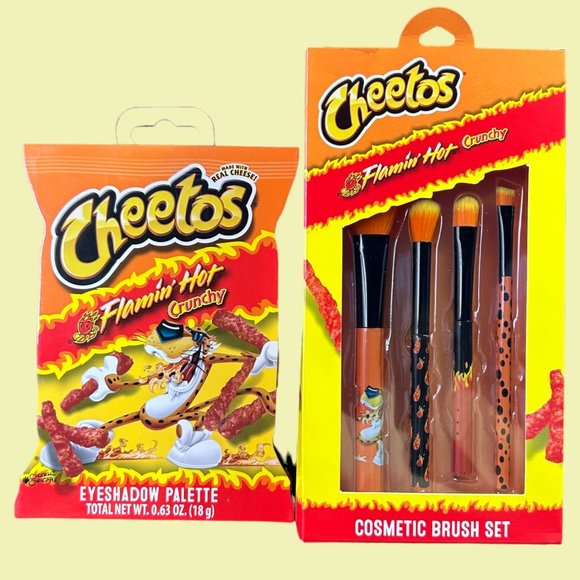 Taste Beauty Makeup Cheetos Eyeshadow Palette Makeup Brush Set 2